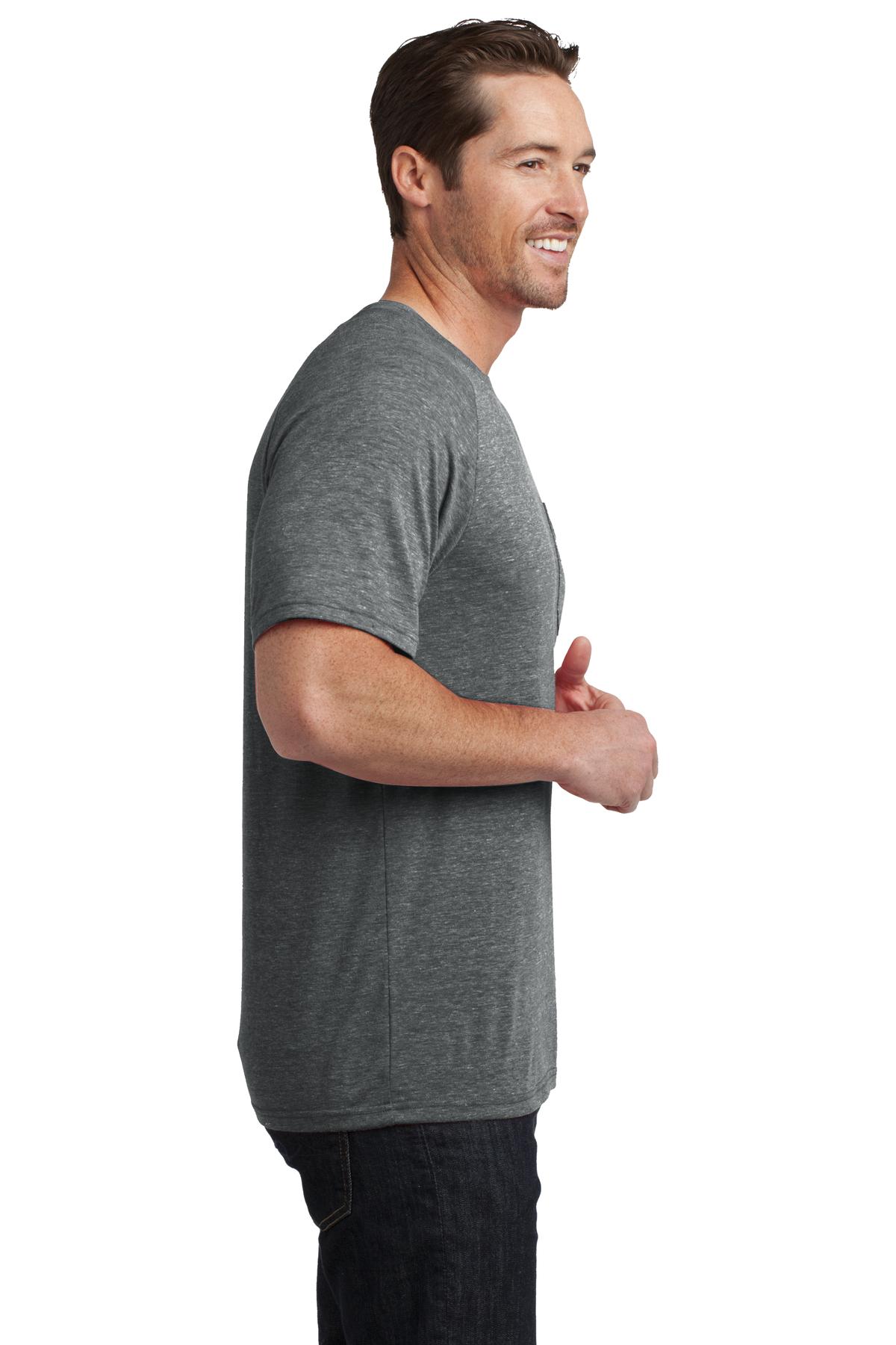 DM340 District  Made Mens Tri-Blend Pocket Tee - Siide Image