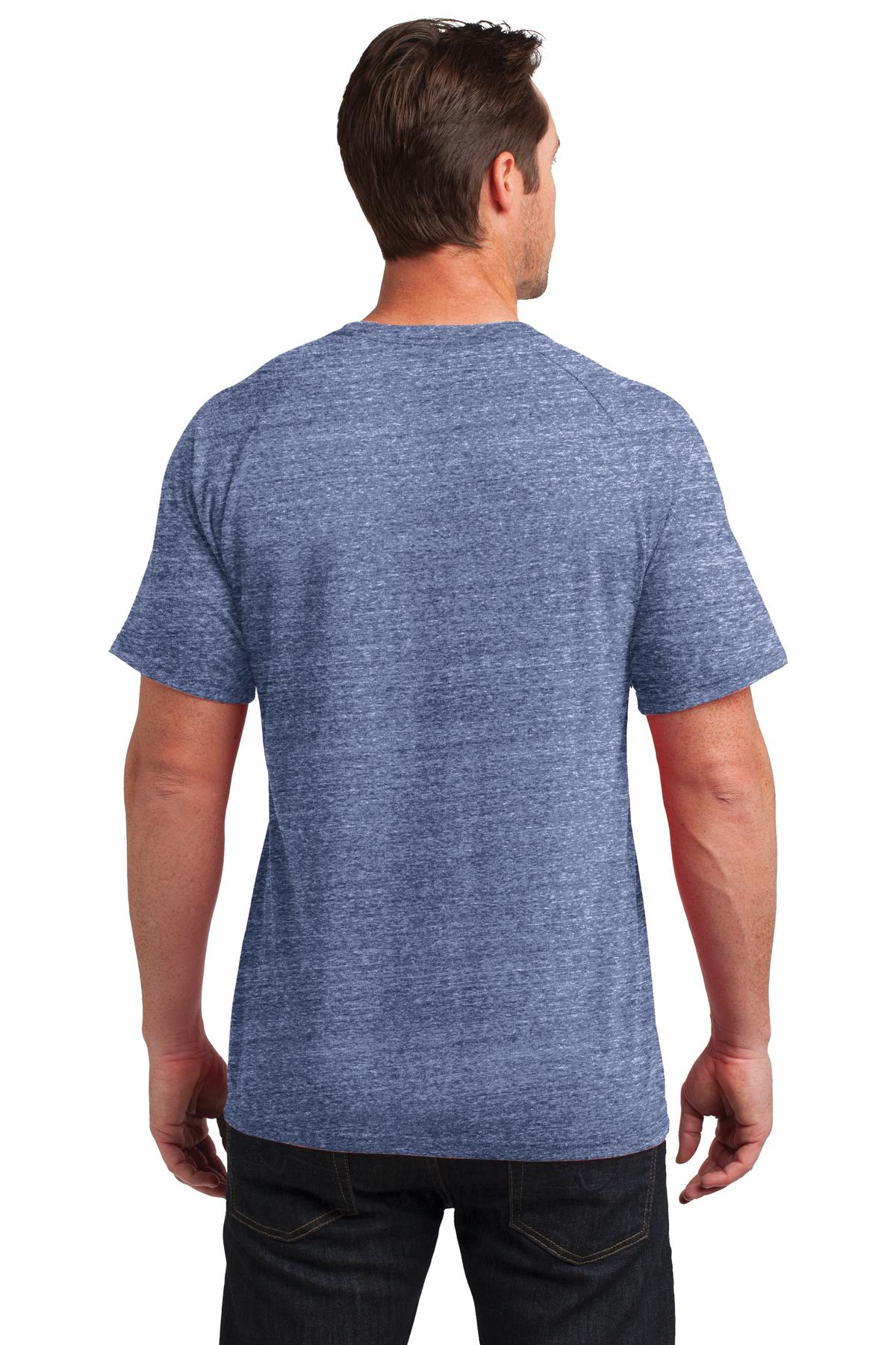 DM350 District  Made - Mens Slub Polo. - Back Image