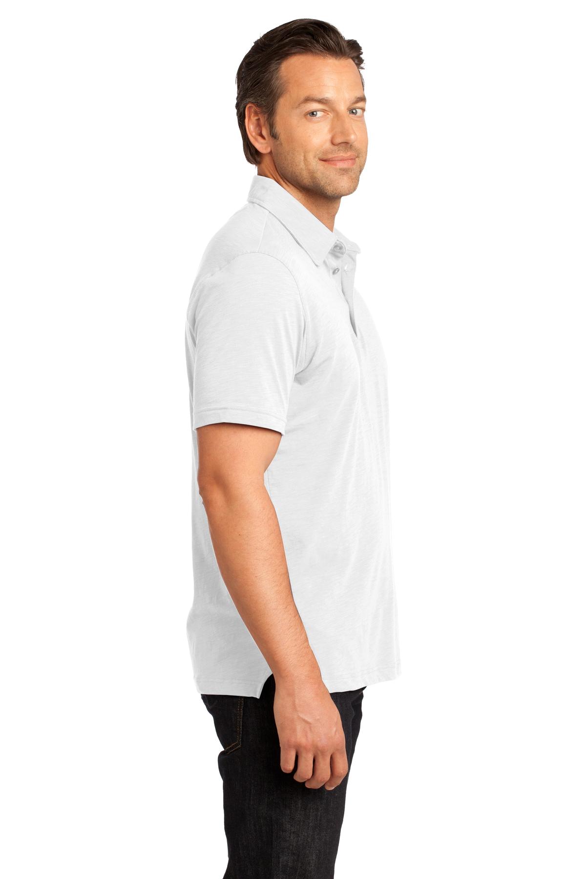 DM350 District  Made - Mens Slub Polo. - Siide Image