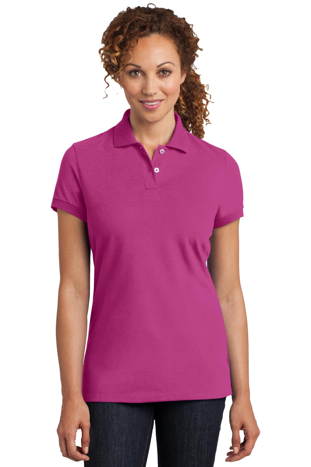 DM425 District Made Ladies Stretch Pique Polo. DM425 District Made Ladies Stretch Pique Polo.