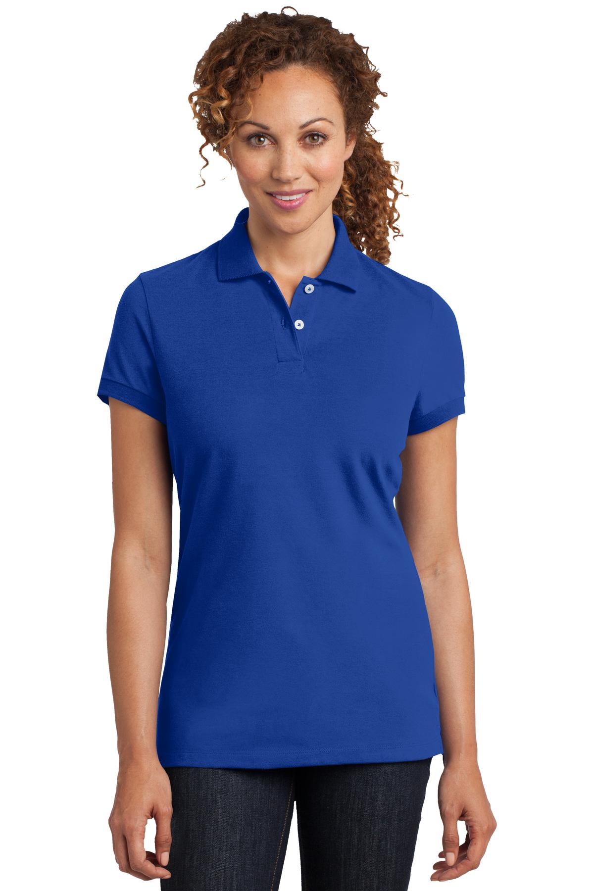 DM425 District Made Ladies Stretch Pique Polo. DM425 District Made Ladies Stretch Pique Polo.