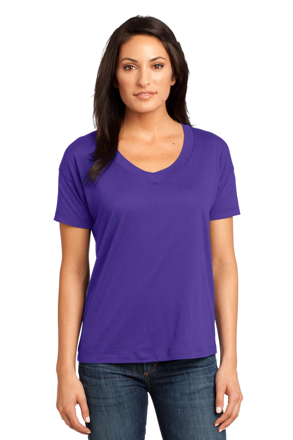 DM480 District Made - Ladies Modal Blend Relaxed V-Neck Tee. DM480 District Made - Ladies Modal Blend Relaxed V-Neck Tee.