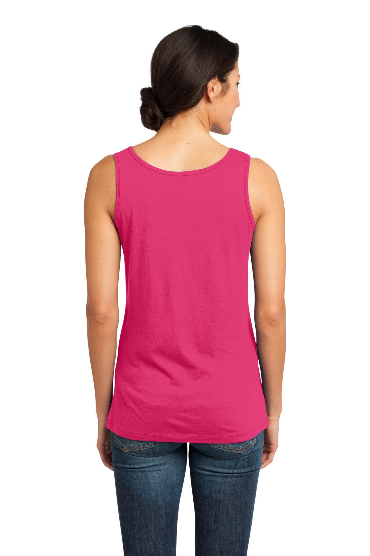 DM481 District  Made - Ladies Modal Blend Tank - Back Image