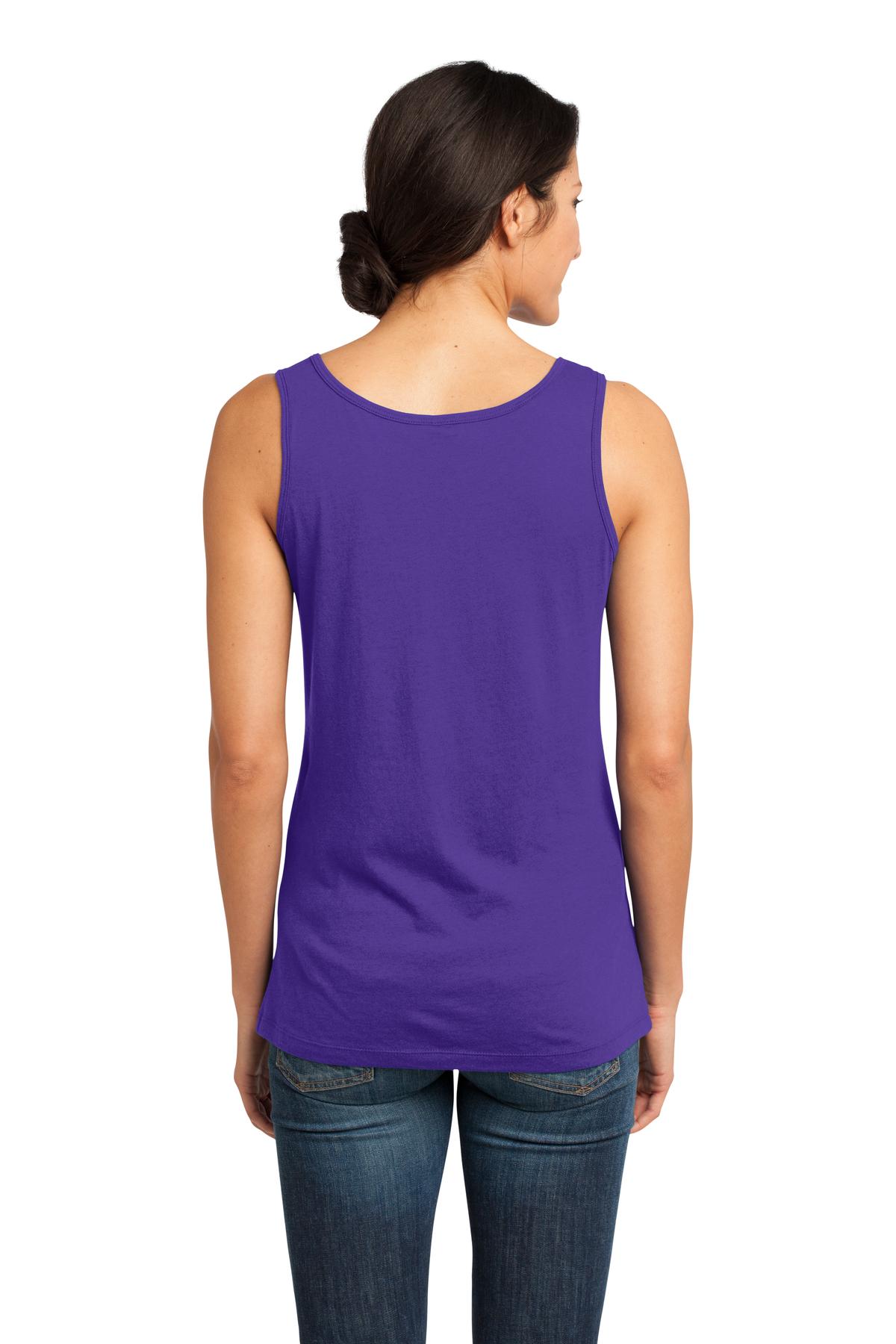 DM481 District  Made - Ladies Modal Blend Tank - Back Image