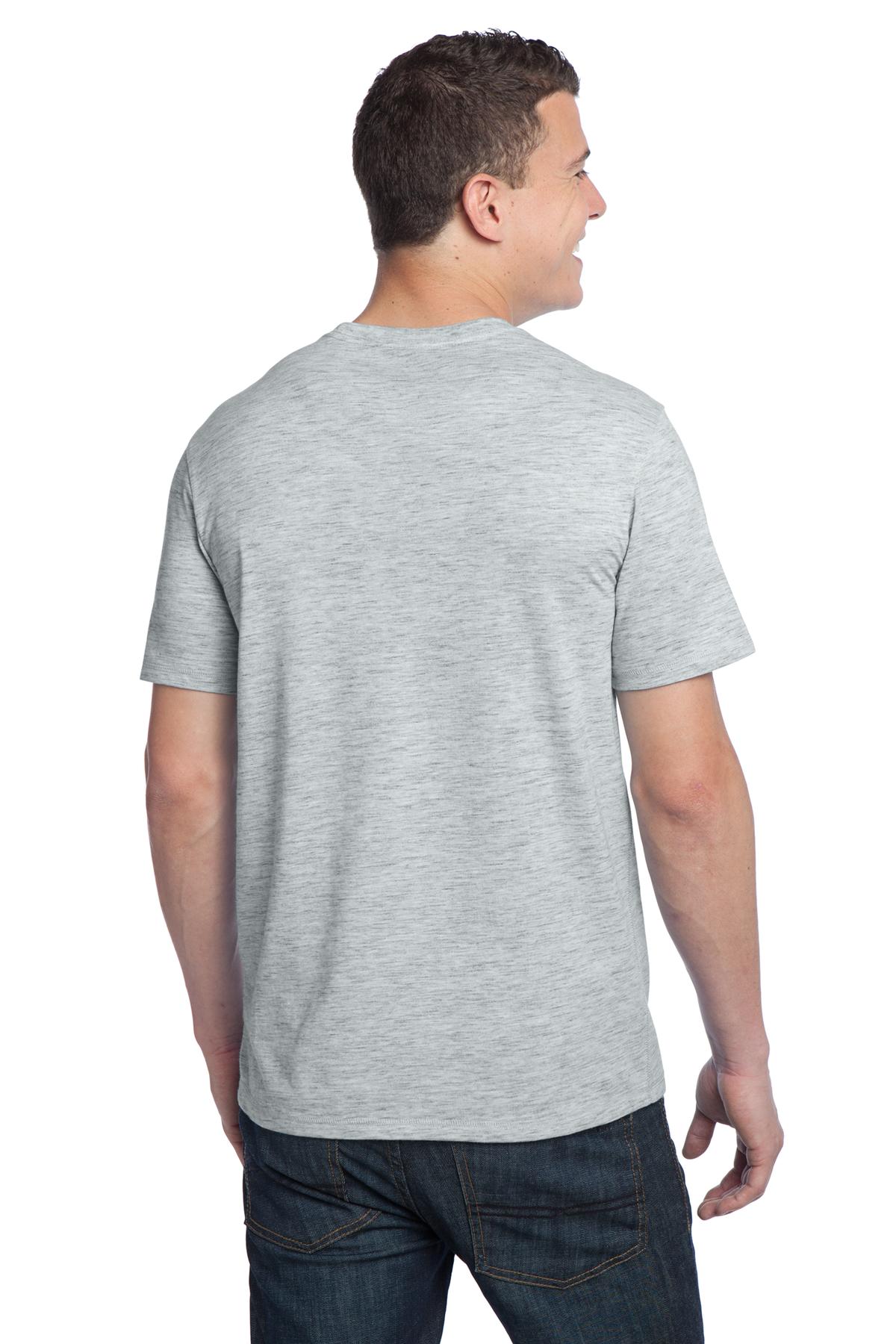 DT1000 District  - Young Mens Extreme Heather Crew Tee - Back Image