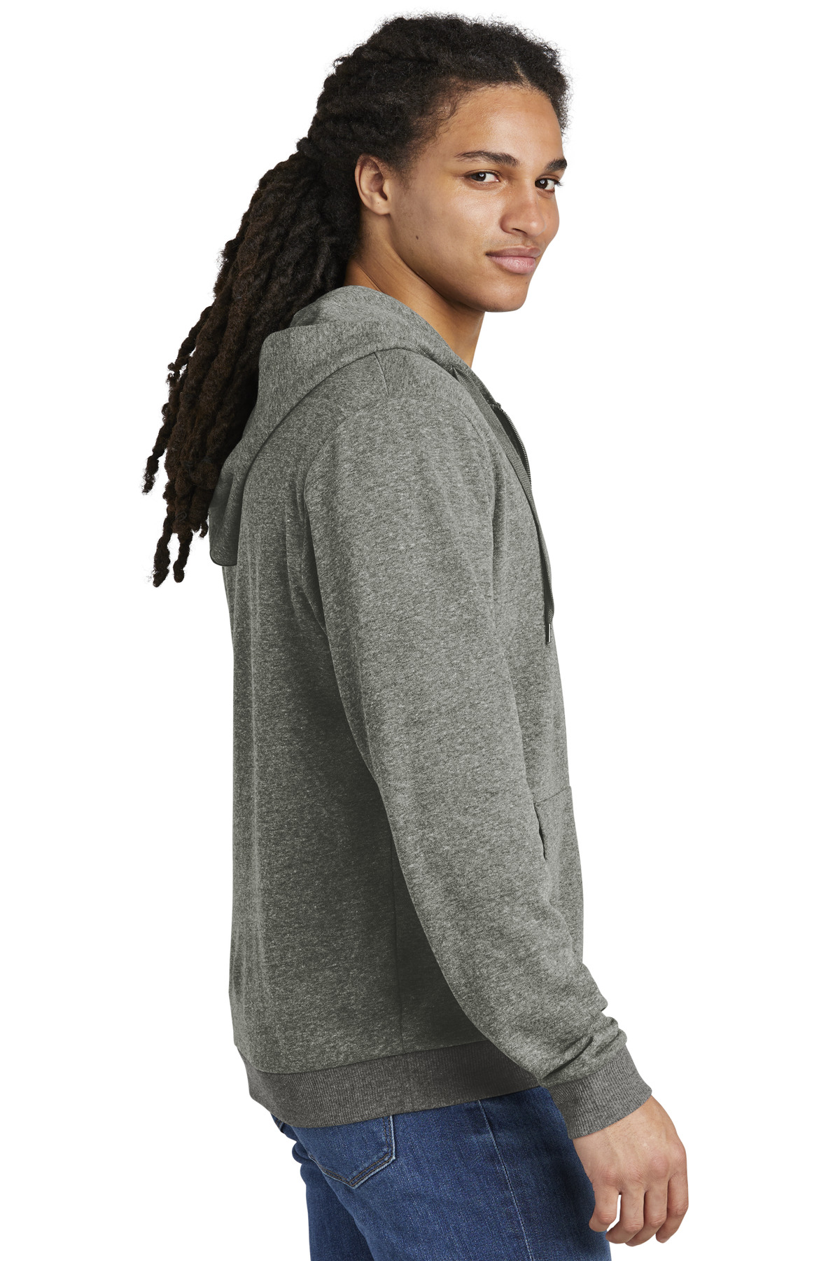 DT1302 District  Perfect Tri Fleece Full-Zip Hoodie - Siide Image