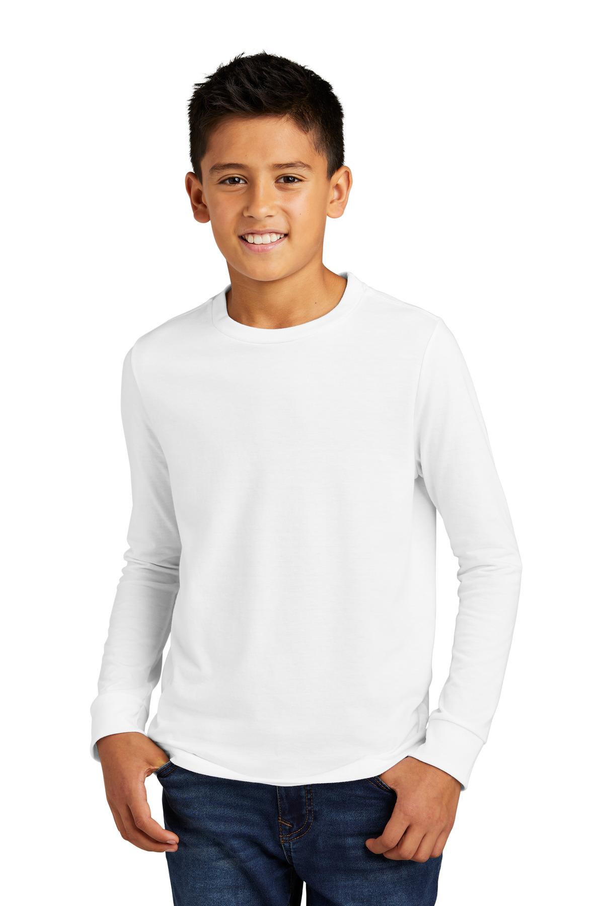 DT132Y District Youth Perfect Tri Long Sleeve Tee DT132Y District Youth Perfect Tri Long Sleeve Tee