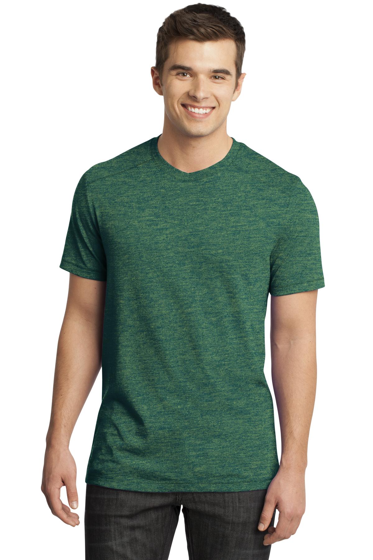 DT1400 District  - Young Mens Gravel 50/50 Notch Crew Tee.