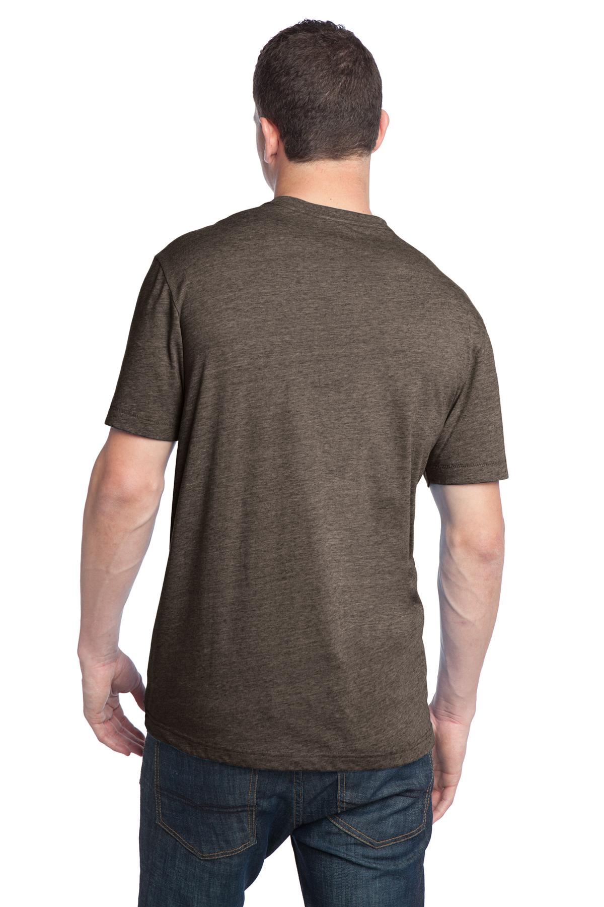 DT142V District  - Young Mens Tri-Blend V-Neck Tee - Back Image