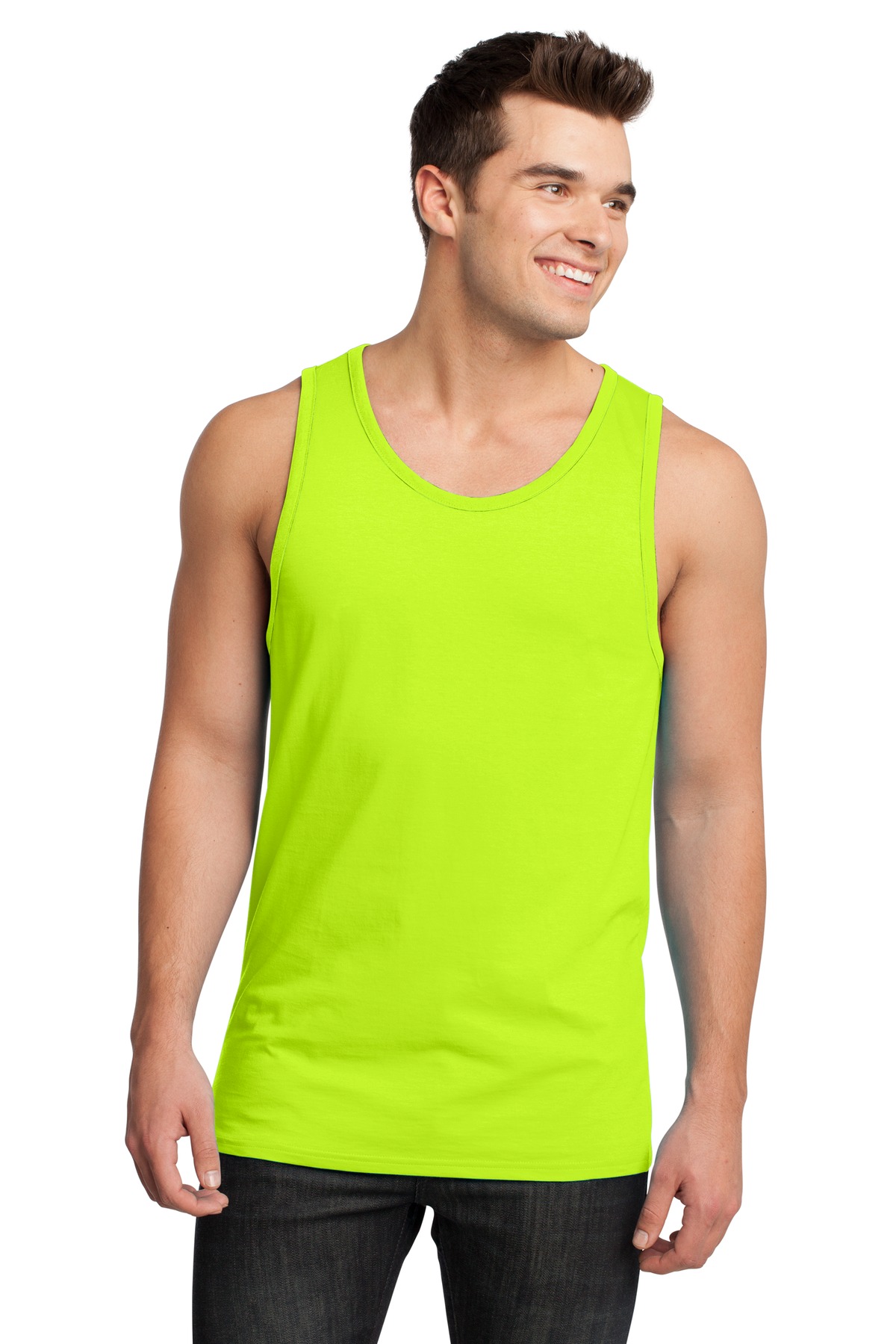 DT1500 District - Young Mens Cotton Ringer Tank