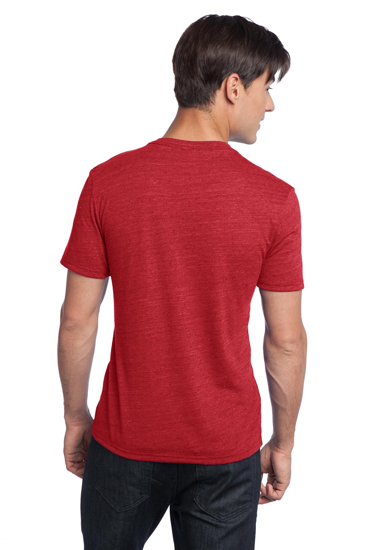 DT172 District  - Young Mens Textured Notch Crew Tee. - Back Image