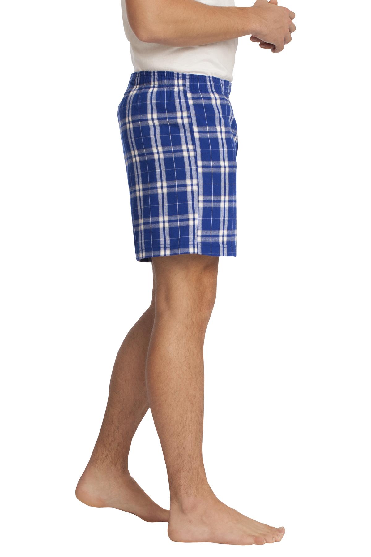 DT1801 District  - Young Mens Flannel Plaid Boxer. - Siide Image