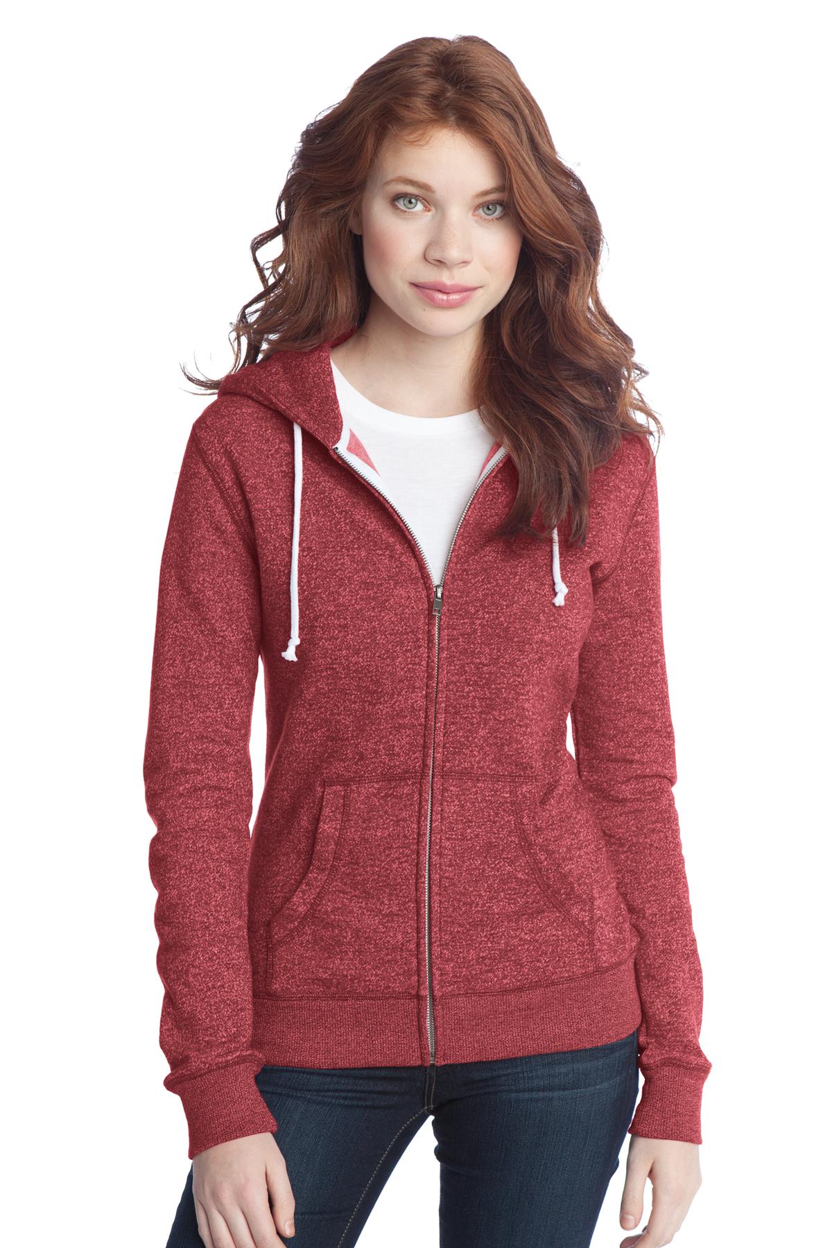 DT292 District  - Juniors Marled Fleece Full-Zip Hoodie