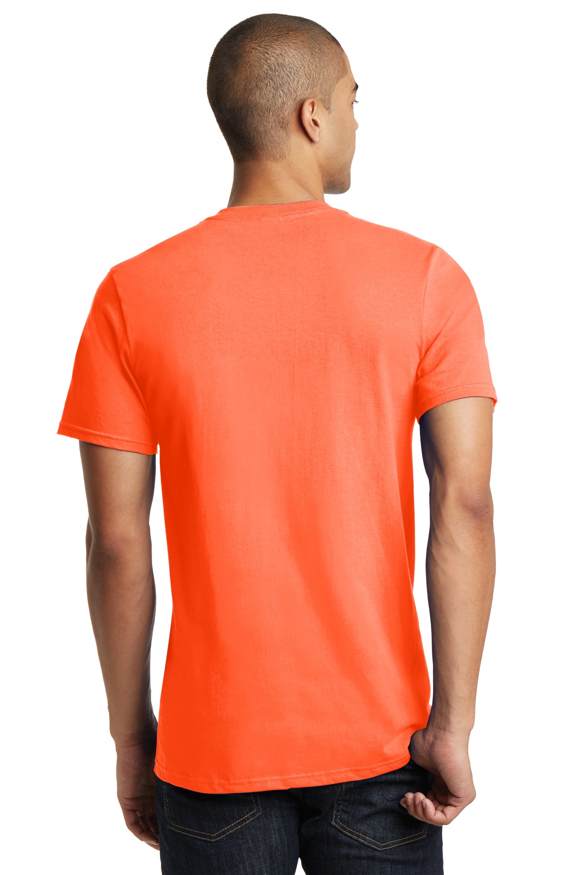 DT5500 District - Young Mens The Concert Tee V-Neck - Back Image