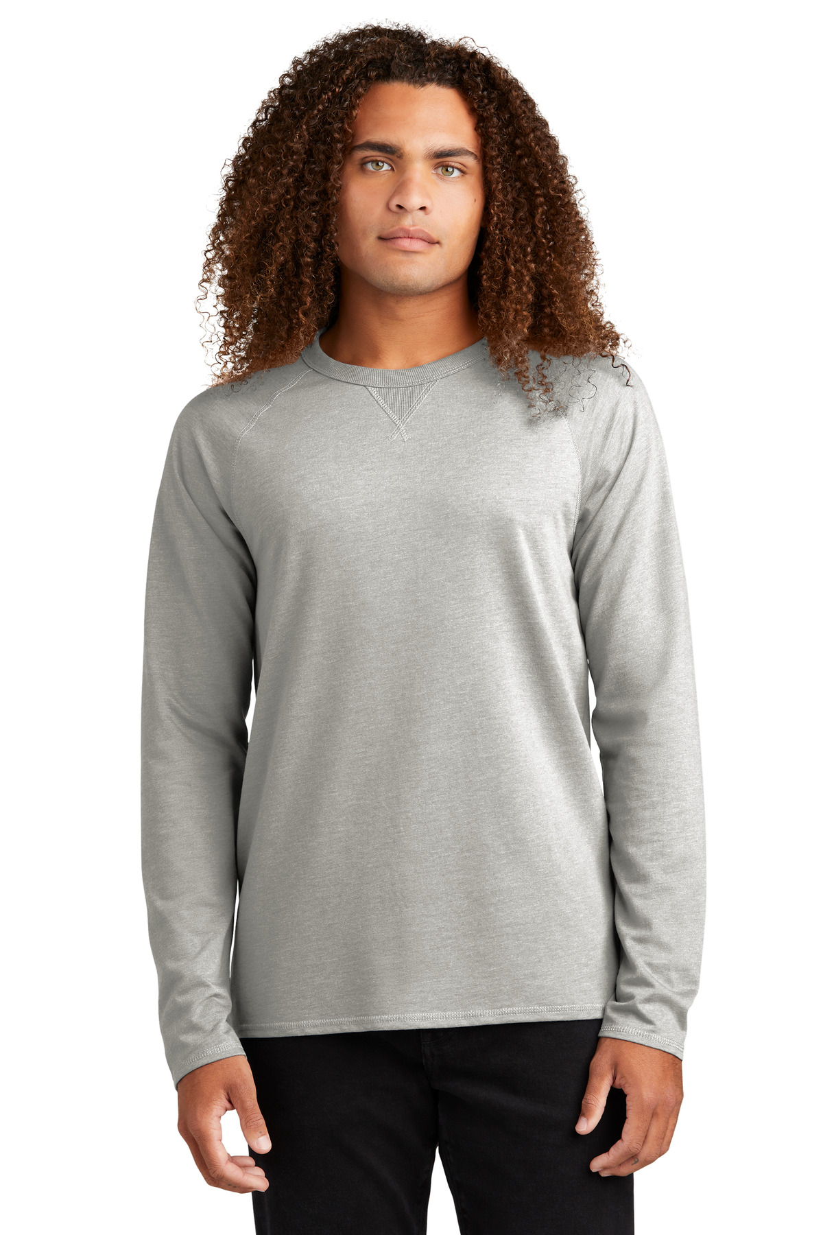 DT572 District Featherweight French Terry Long Sleeve Crewneck DT572 District Featherweight French Terry Long Sleeve Crewneck