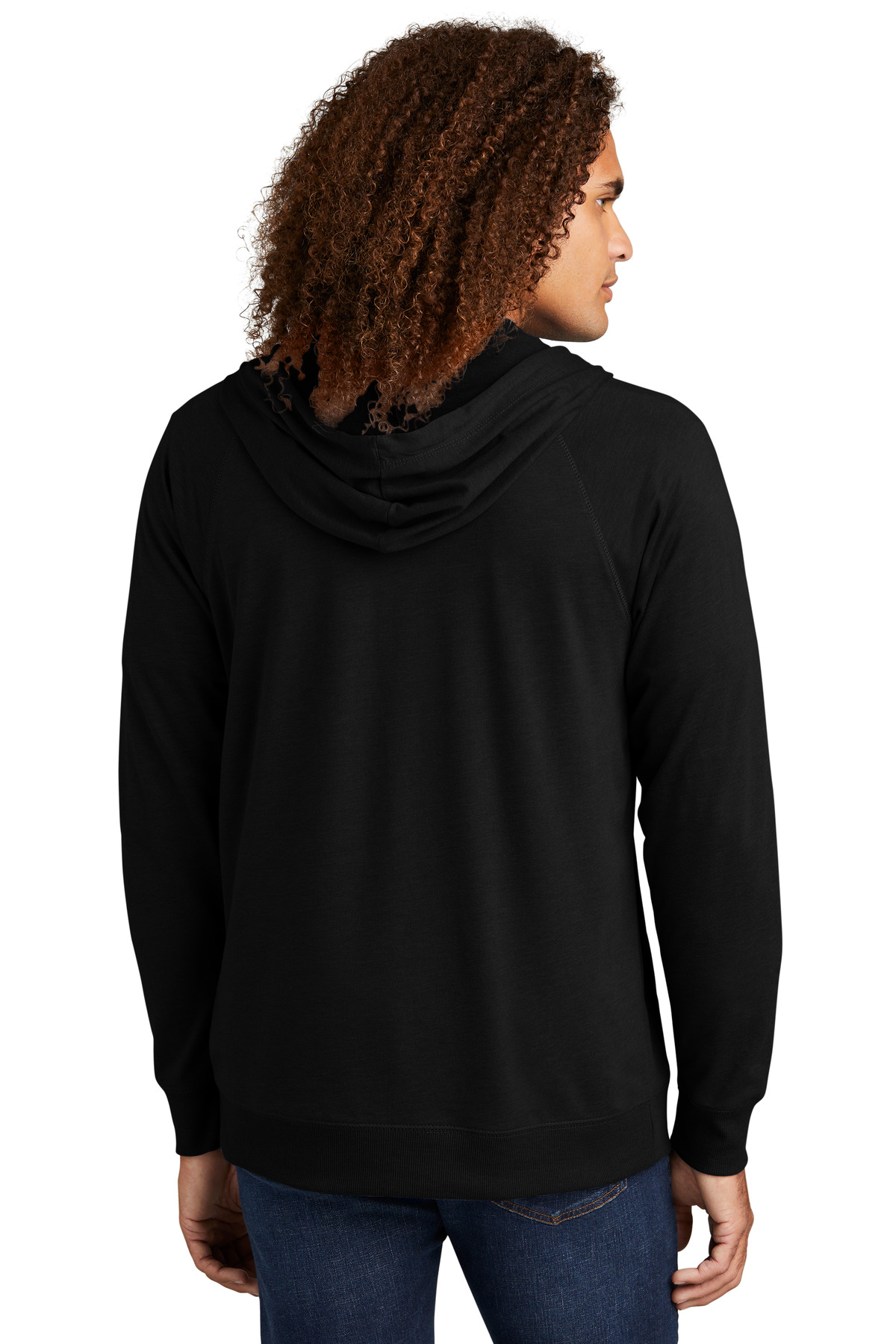 DT573 District  Featherweight French Terry Full-Zip Hoodie - Back Image