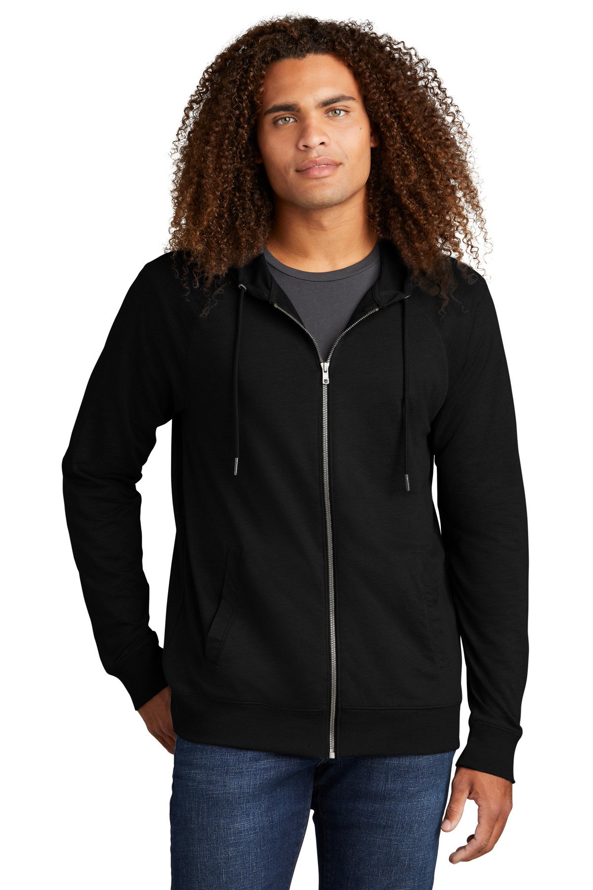 DT573 District  Featherweight French Terry Full-Zip Hoodie