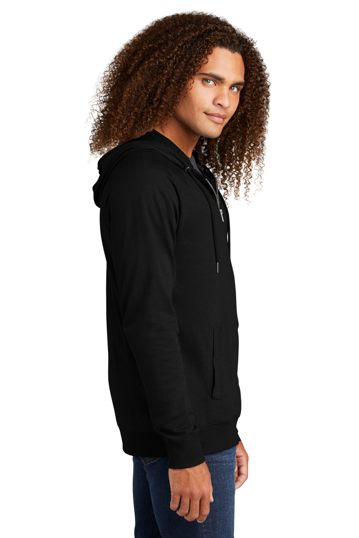 DT573 District  Featherweight French Terry Full-Zip Hoodie - Siide Image