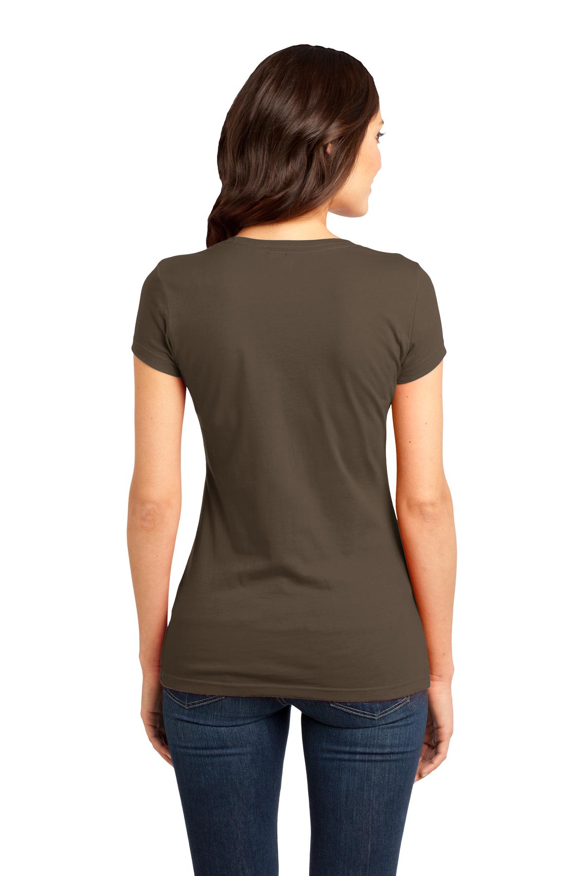 DT6001 District Womens Fitted Very Important Tee - Back Image