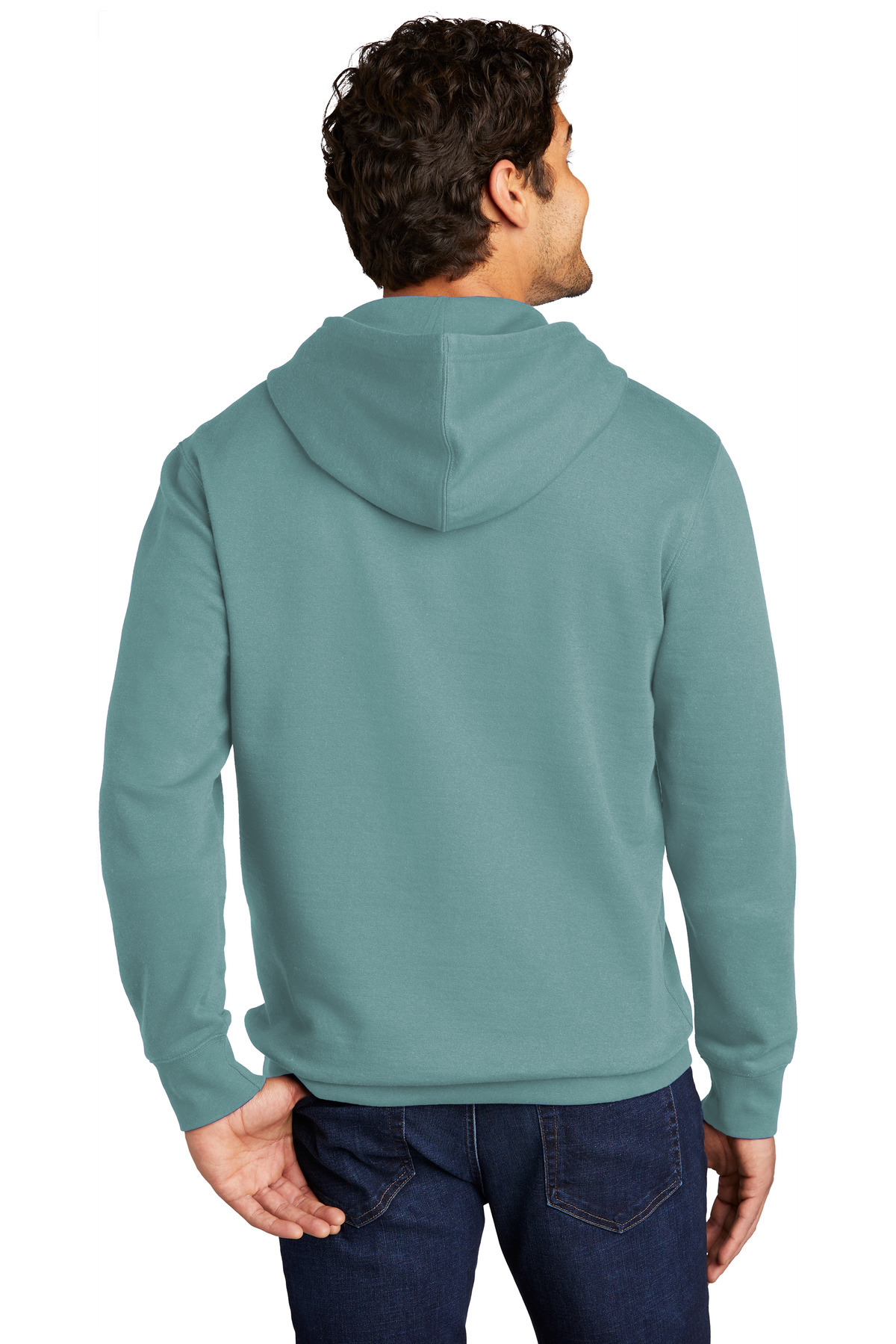 DT6100 District District V.I.T. Fleece Hoodie - Back Image
