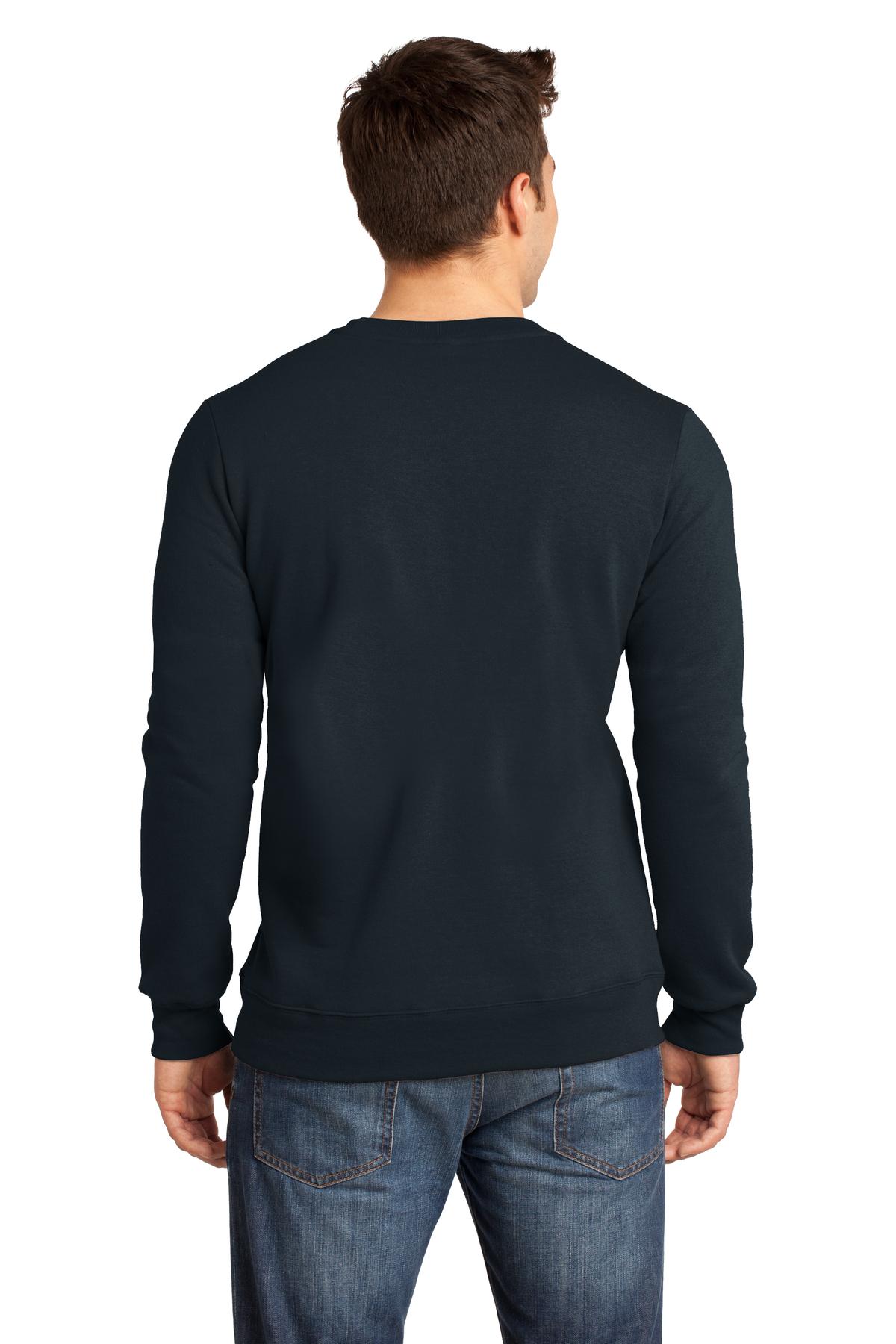 DT820 District  - Young Mens The Concert Fleece Crew. - Back Image