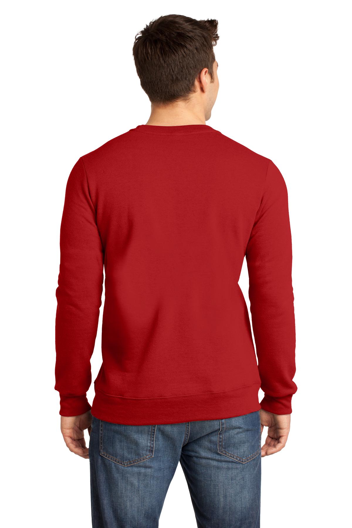 DT820 District  - Young Mens The Concert Fleece Crew. - Back Image