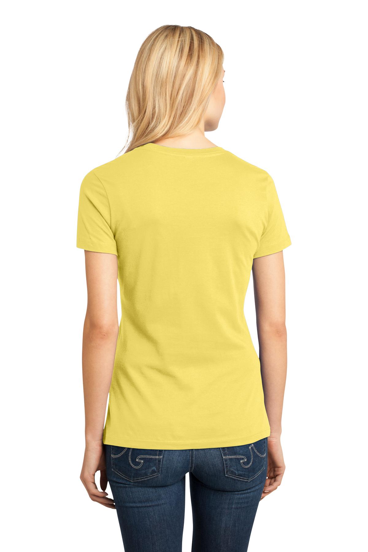 DM104L District Womens Perfect Weight Tee. - Back Image
