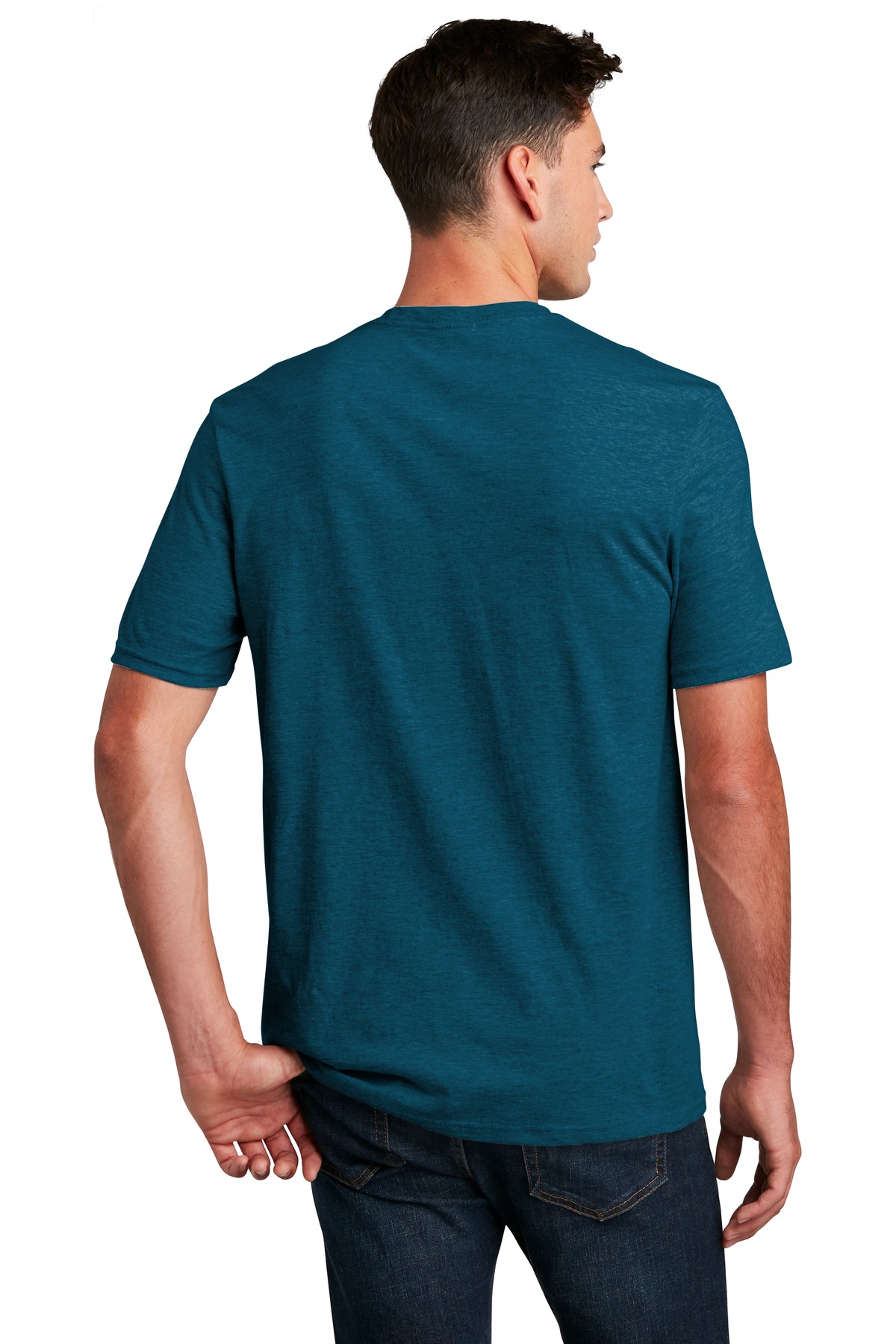 DM108 District Men's Perfect Blend Crew T-Shirt DM108 District Men's Perfect Blend Crew T-Shirt - Back Image
