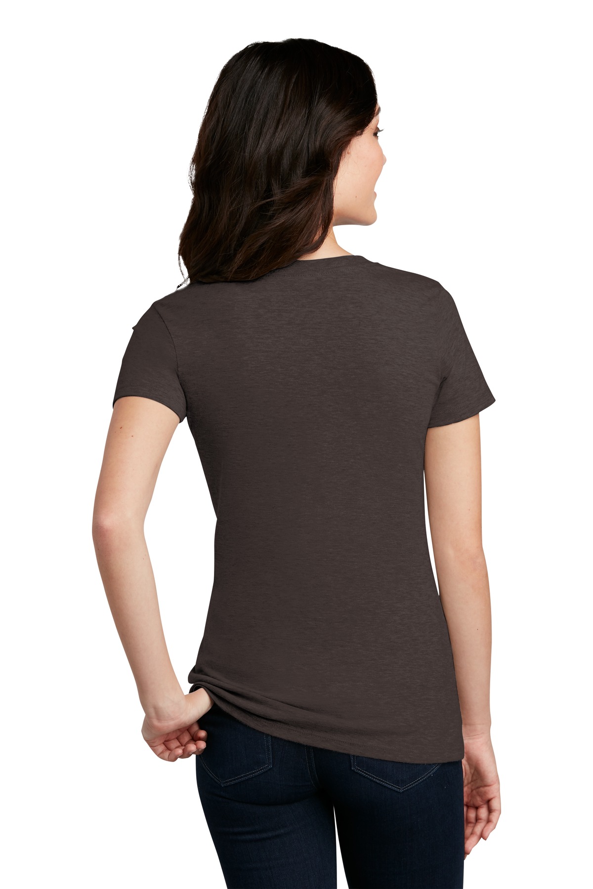 DM108L District Womens Perfect Blend Tee. - Back Image