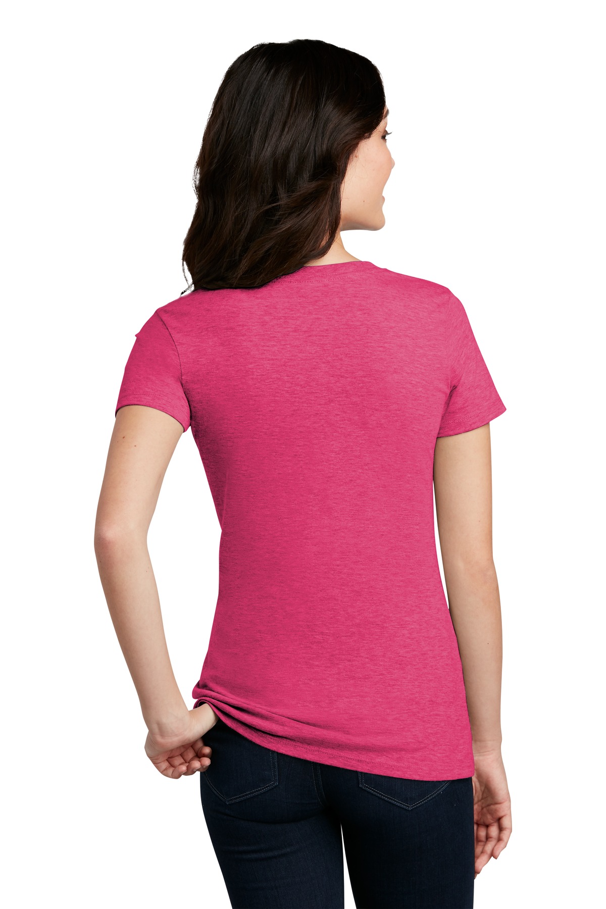 DM108L District Womens Perfect Blend Tee. - Back Image
