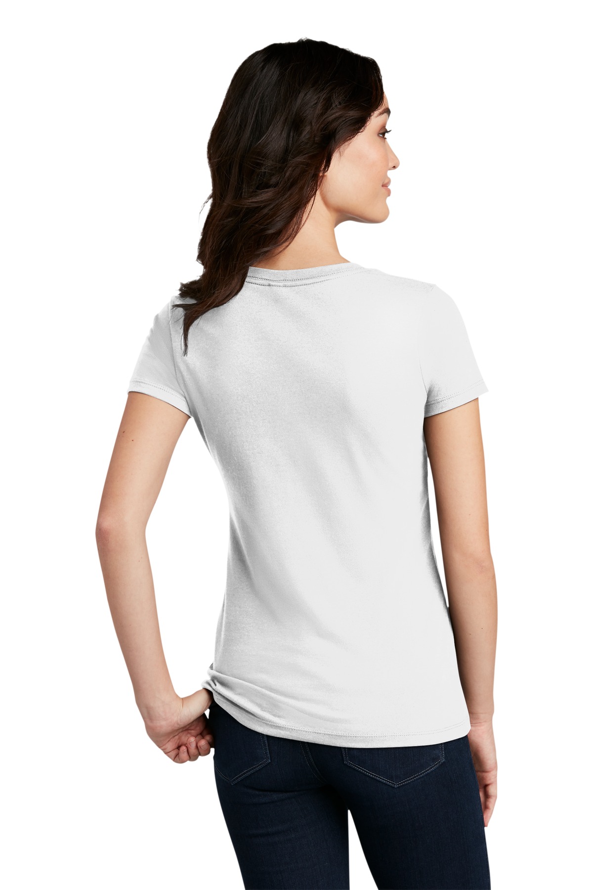 DM108L District Womens Perfect Blend Tee. - Back Image