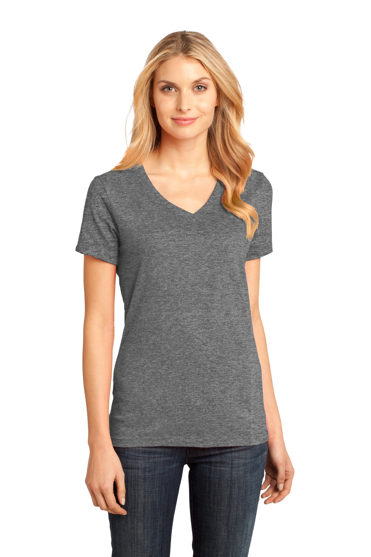 DM1170L District - Womens Perfect Weight V-Neck Tee. DM1170L District - Womens Perfect Weight V-Neck Tee.