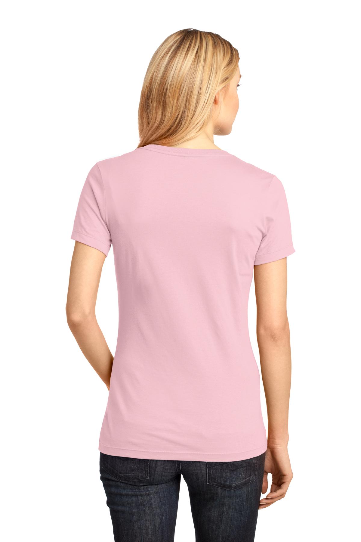 DM1170L District - Womens Perfect Weight V-Neck Tee. DM1170L District - Womens Perfect Weight V-Neck Tee. - Back Image