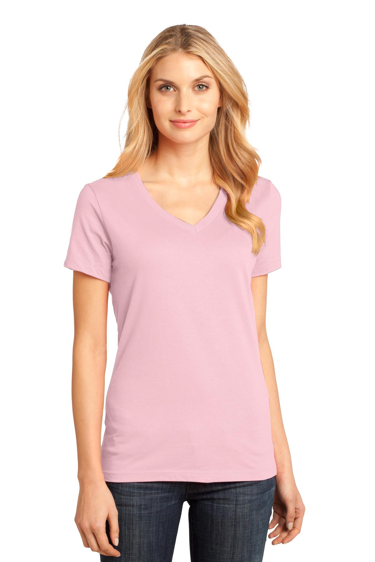 DM1170L District - Womens Perfect Weight V-Neck Tee. DM1170L District - Womens Perfect Weight V-Neck Tee.