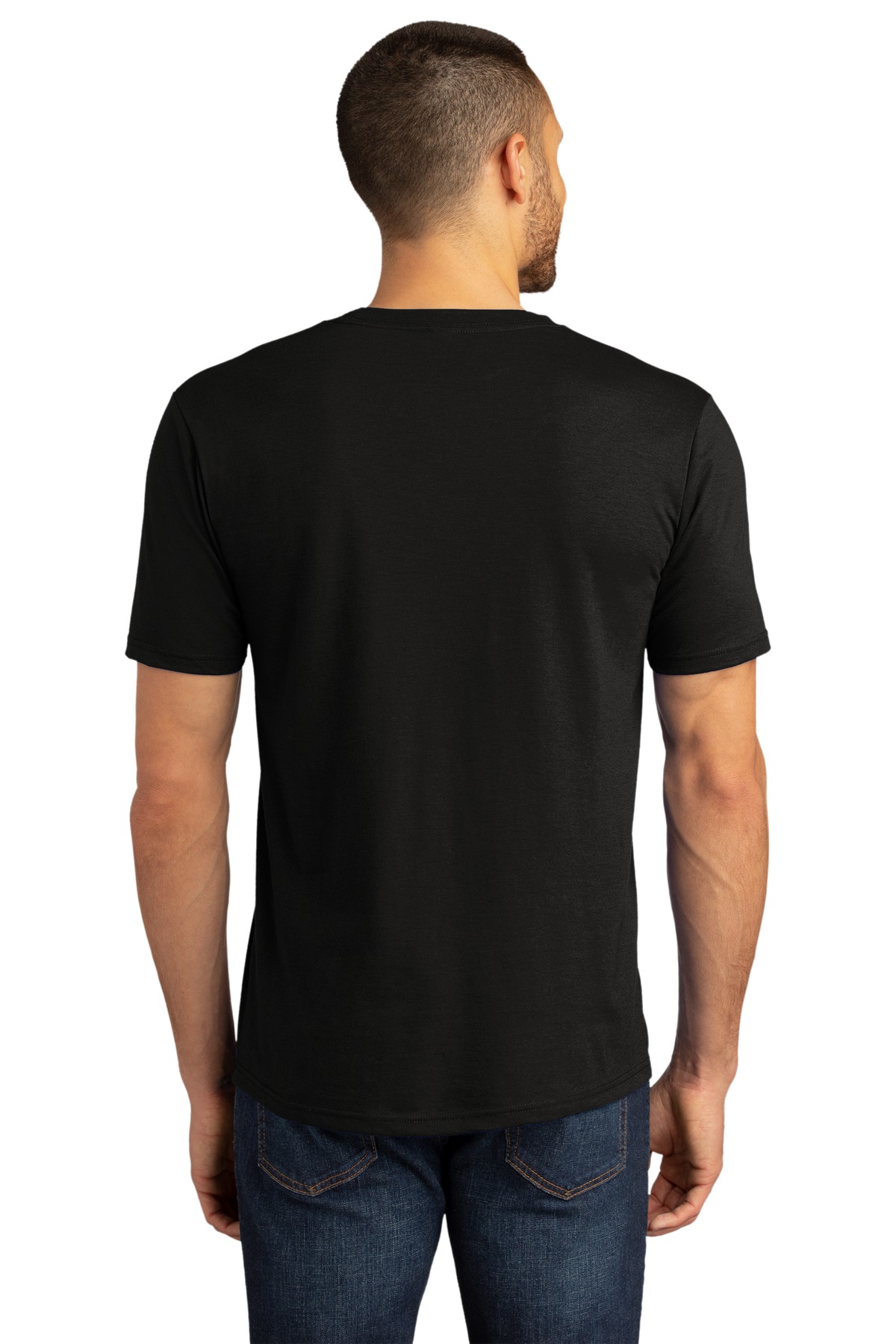 DM130DTG District Perfect Tri DTG Tee - Back Image