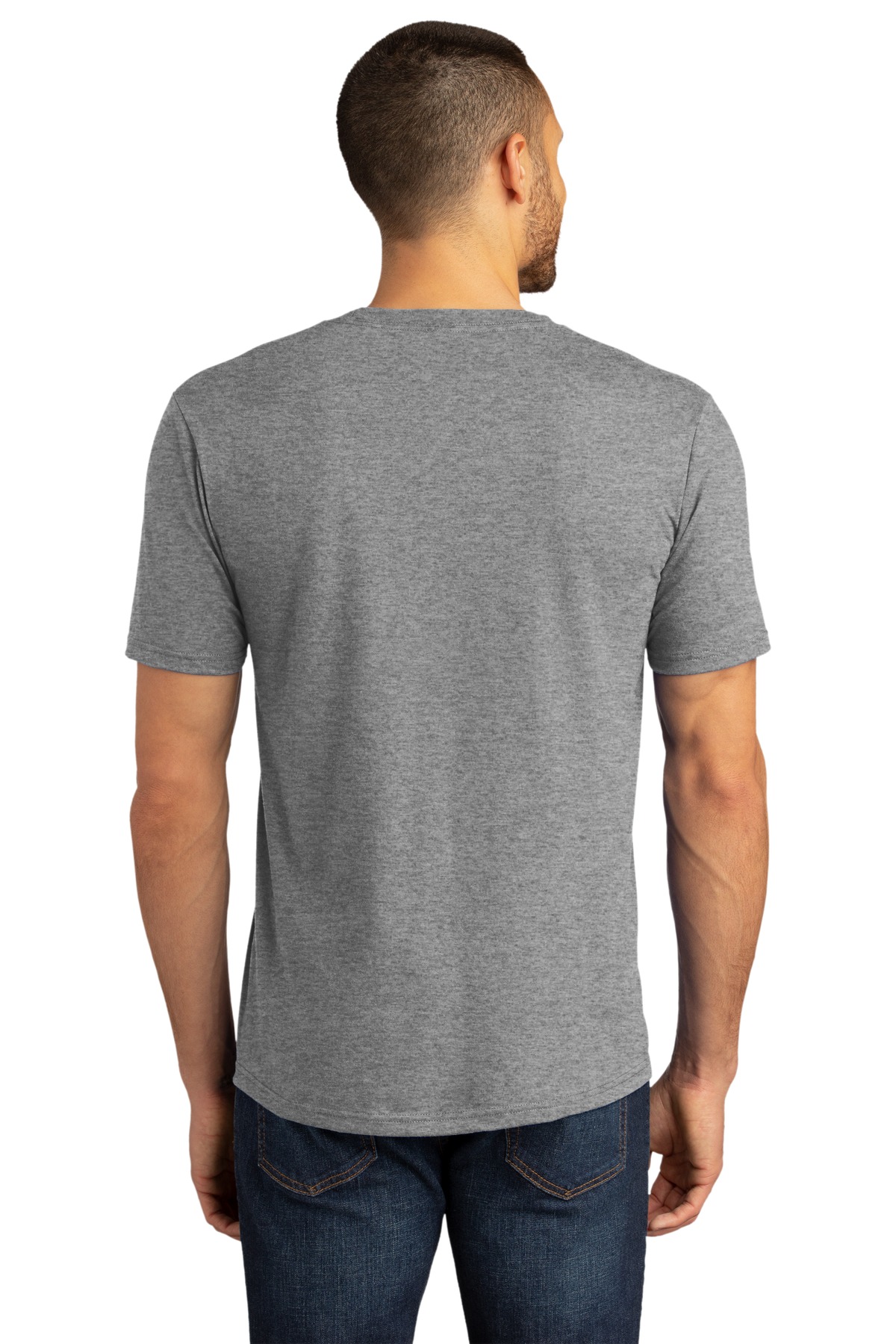 DM130DTG District Perfect Tri DTG Tee - Back Image