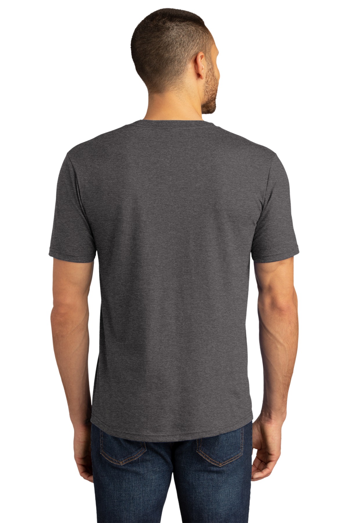 DM130DTG District Perfect Tri DTG Tee - Back Image