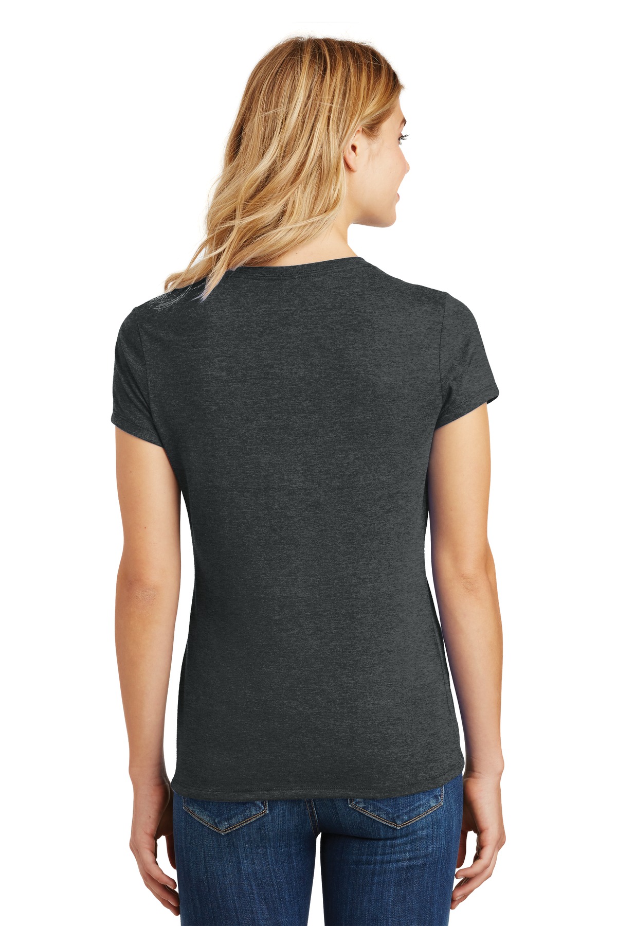 DM130L District Womens Perfect Tri Tee. - Back Image
