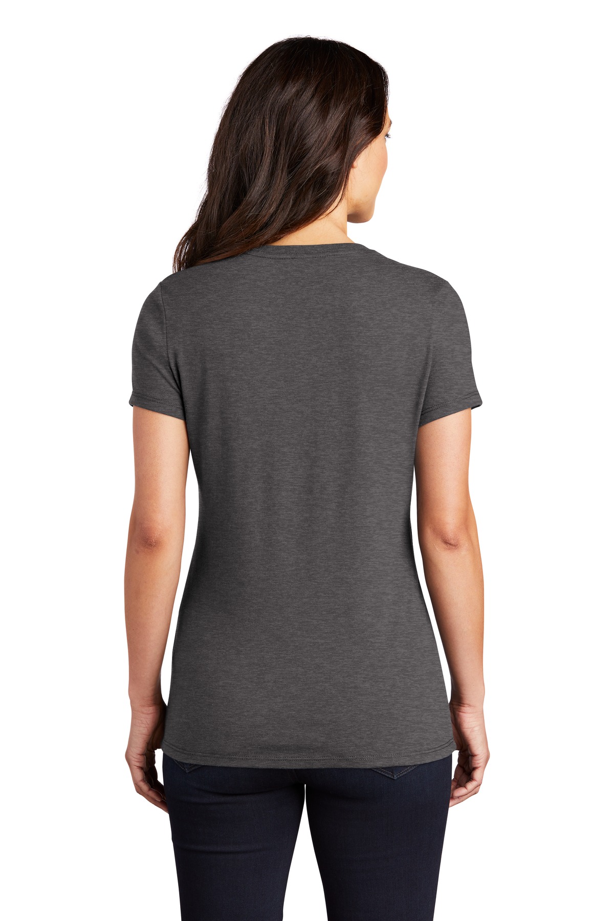 DM130L District Womens Perfect Tri Tee. - Back Image