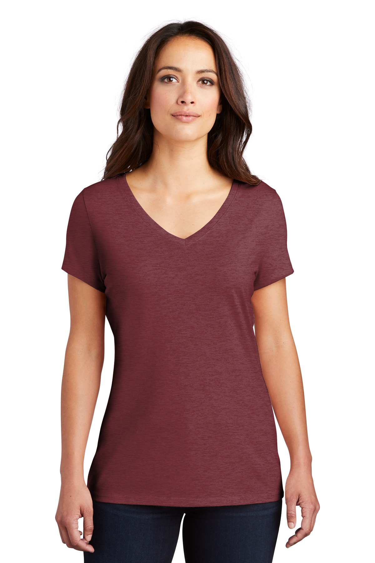 DM1350L District Womens Perfect Tri V-Neck Tee. DM1350L District Womens Perfect Tri V-Neck Tee.