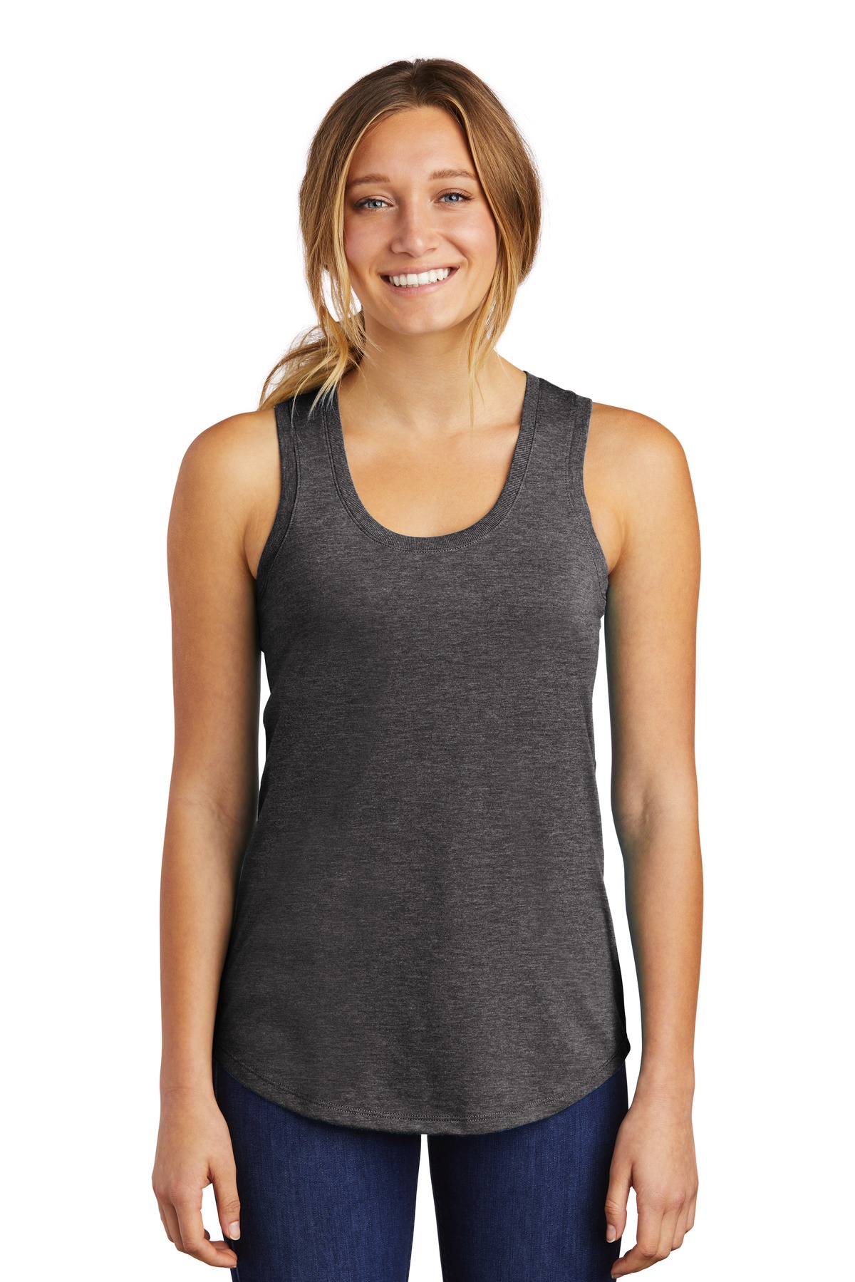 DM138L District Womens Perfect Tri Racerback Tank. Zoom Image