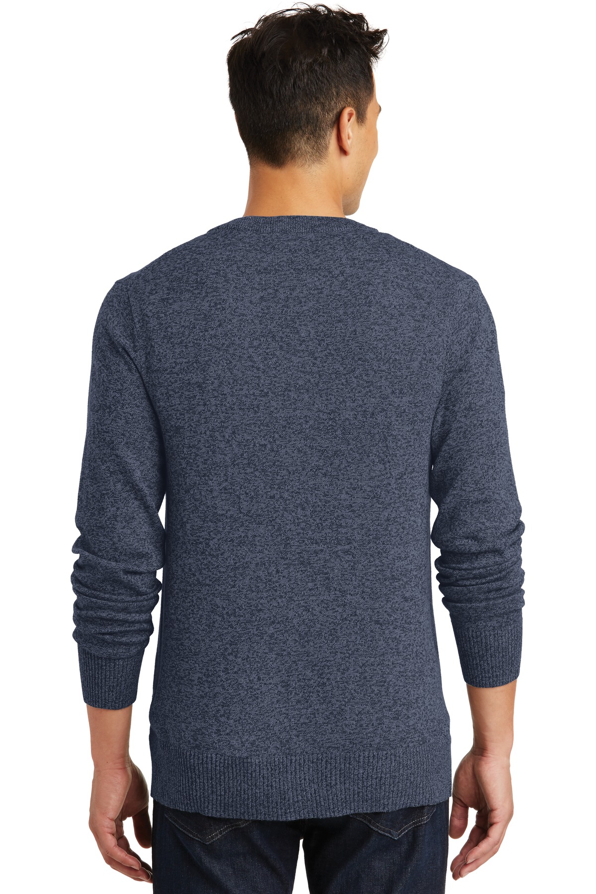 DM315 District Made - Mens Cardigan Sweater. - Back Image
