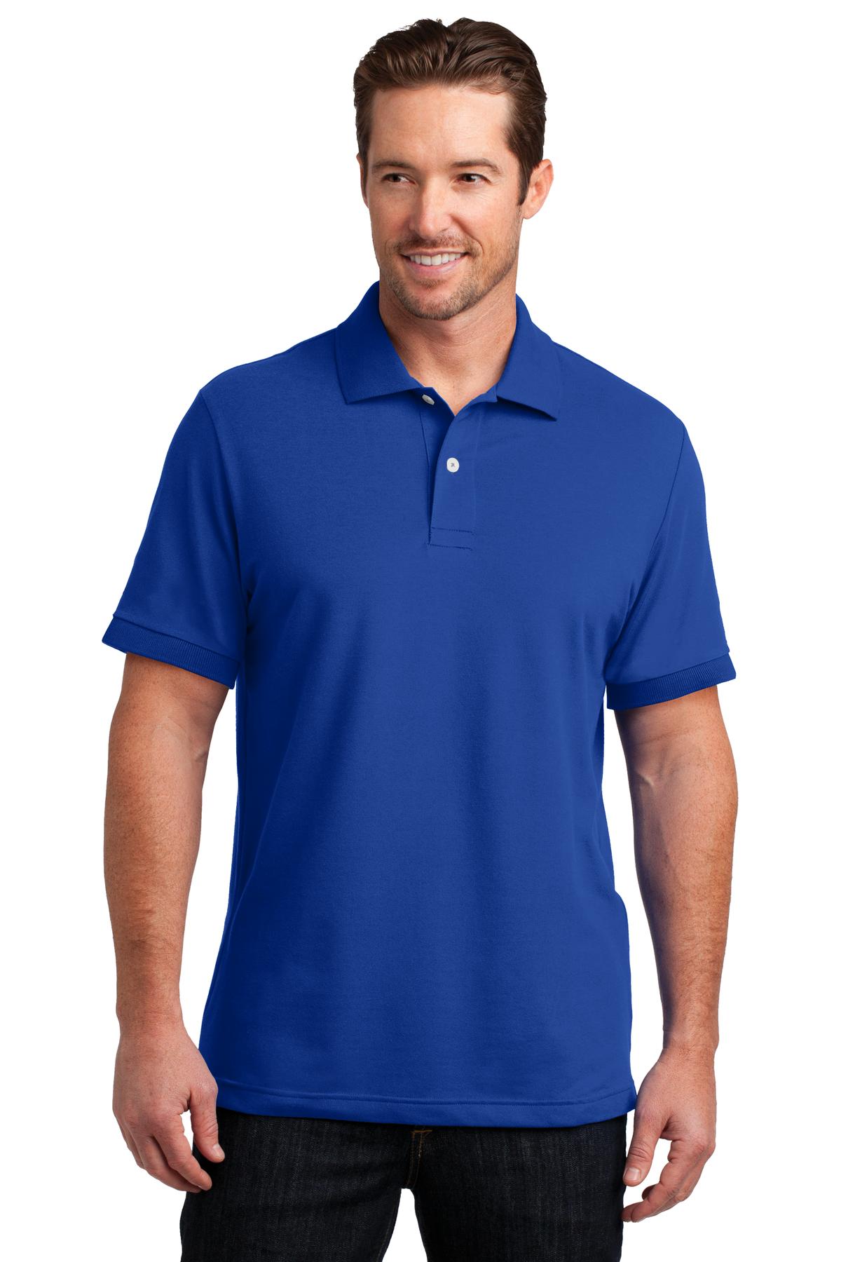 DM325 District Made Mens Stretch Pique Polo.