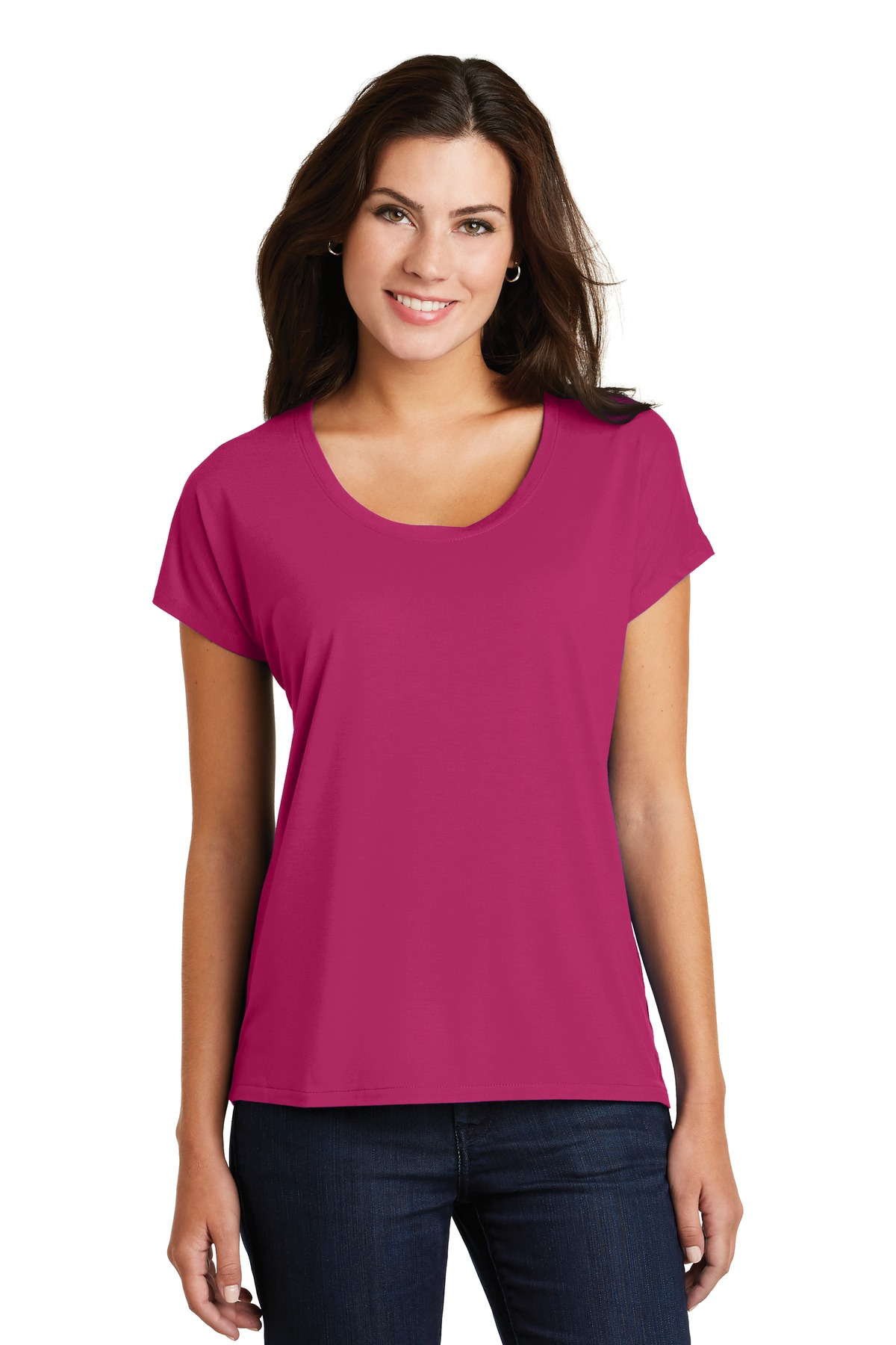 DM412 District Womens Drapey Dolman Tee. DM412 District Womens Drapey Dolman Tee.