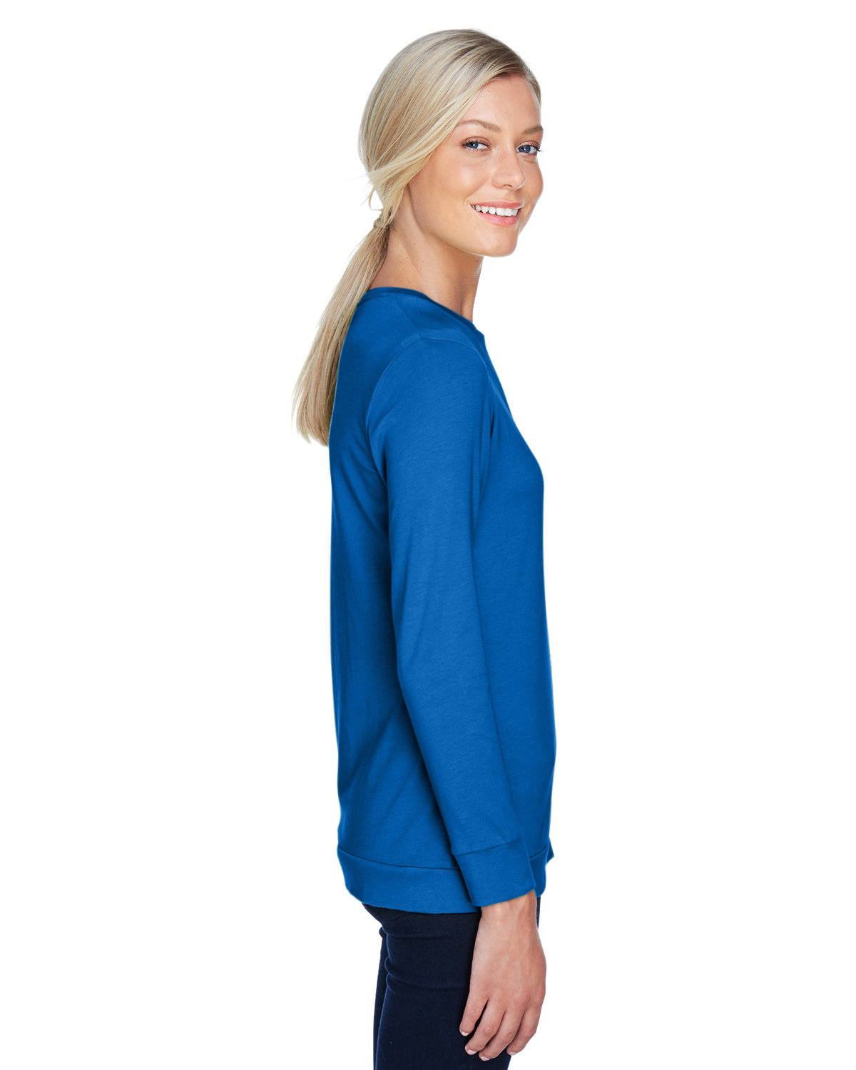 DP181W Devon & Jones Ladies Perfect Fit Ribbon Cardigan - Siide Image