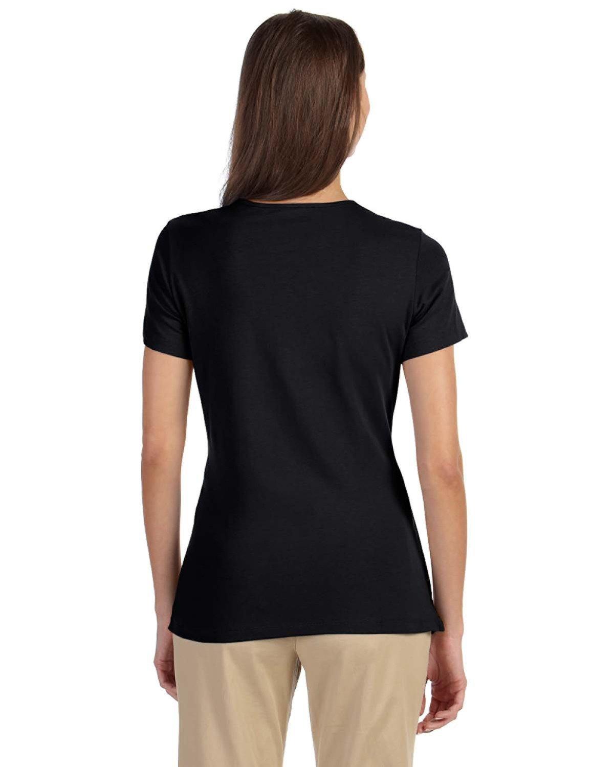 DP182W Devon & Jones Ladies Perfect Fit Shell T-Shirt DP182W Devon & Jones Ladies Perfect Fit Shell T-Shirt - Back Image
