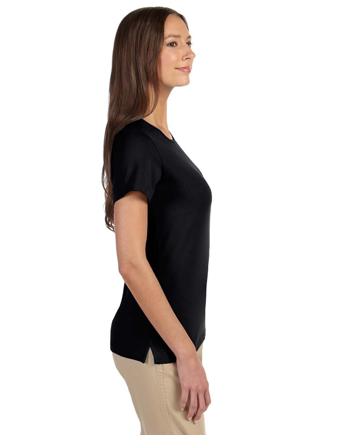 DP182W Devon & Jones Ladies Perfect Fit Shell T-Shirt DP182W Devon & Jones Ladies Perfect Fit Shell T-Shirt - Siide Image
