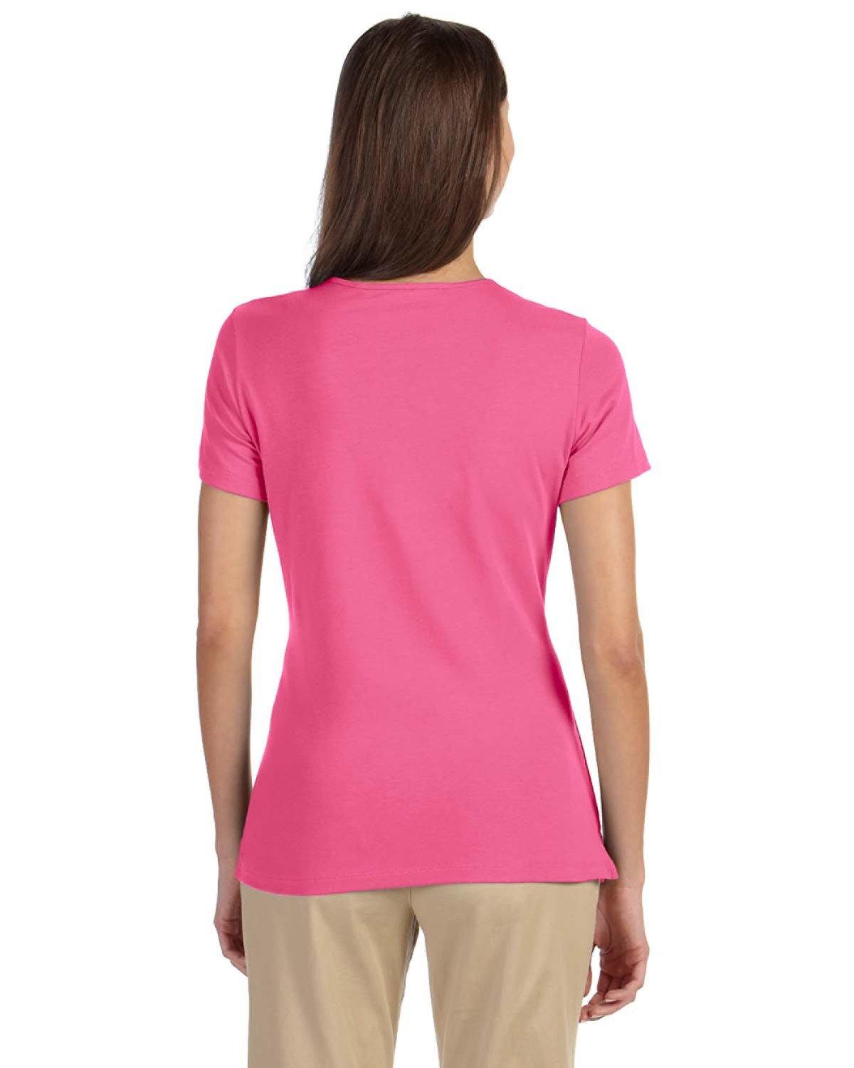 DP182W Devon & Jones Ladies Perfect Fit Shell T-Shirt - Back Image