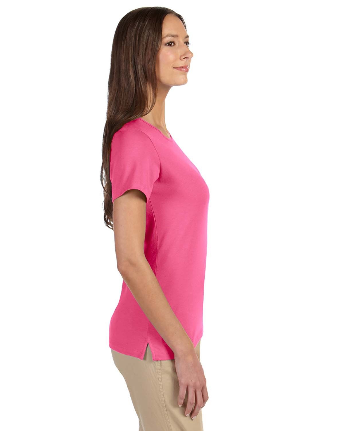 DP182W Devon & Jones Ladies Perfect Fit Shell T-Shirt - Siide Image