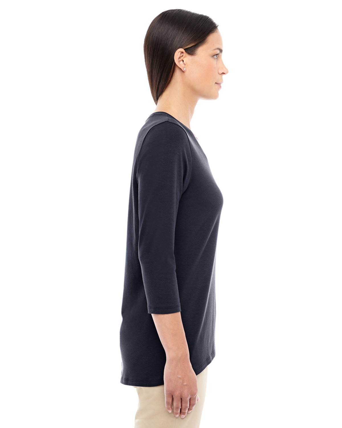 DP184W Devon & Jones Ladies Perfect Fit Bracelet-Length V-Neck Top DP184W Devon & Jones Ladies Perfect Fit Bracelet-Length V-Neck Top - Siide Image